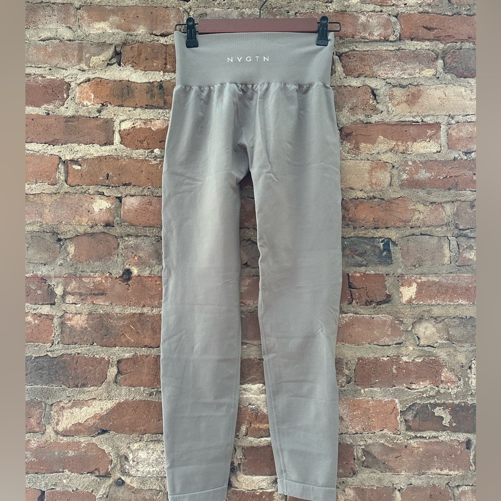 NVGTN Taupe High-Waist Seamless Leggings